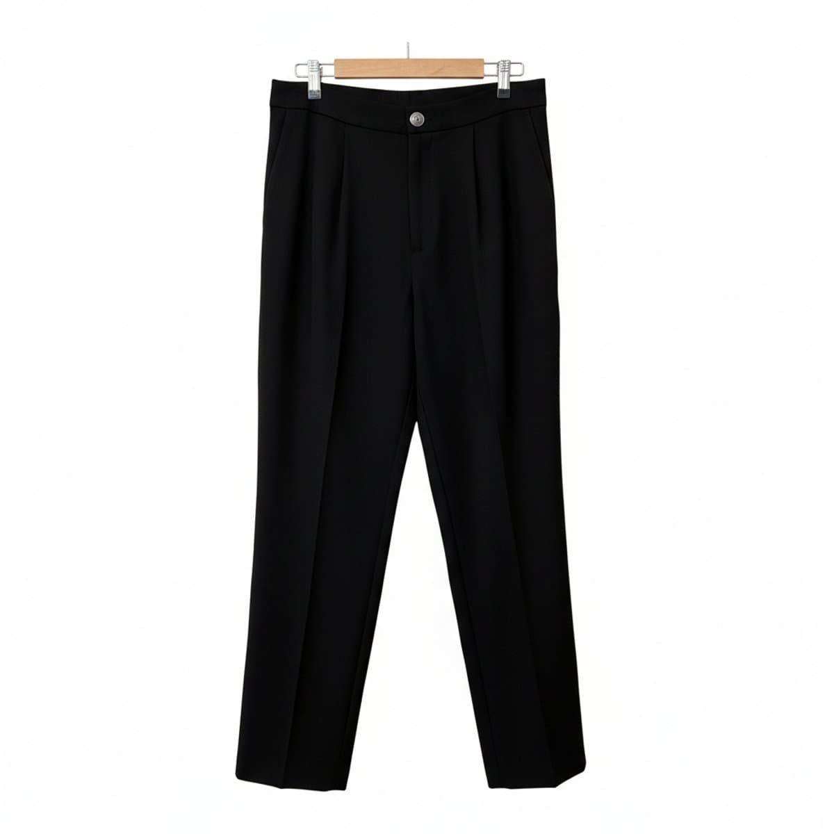 Midnight Noir Tailored Pleated Trousers