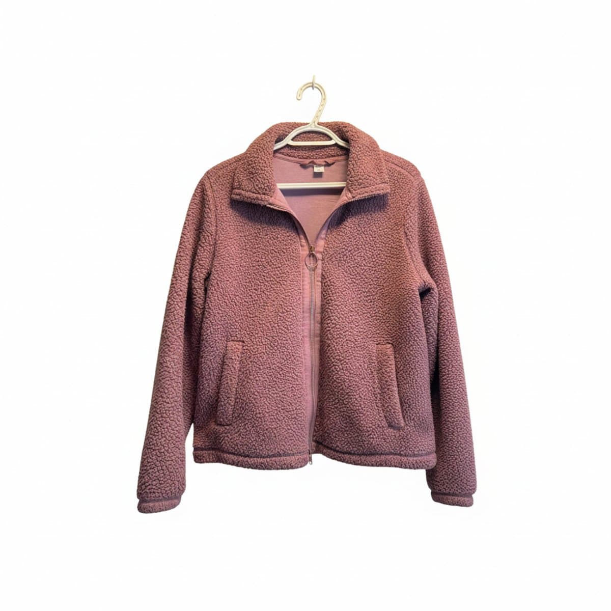 Old Navy Muted Mauve Plush Sherpa Teddy Jacket