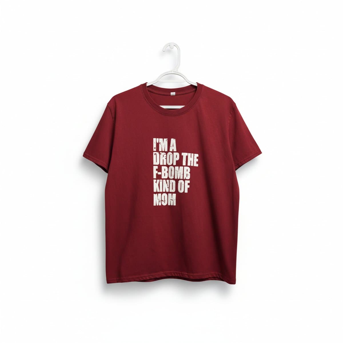 Bold Statements: Red 'F-Bomb Mom' Graphic Tee