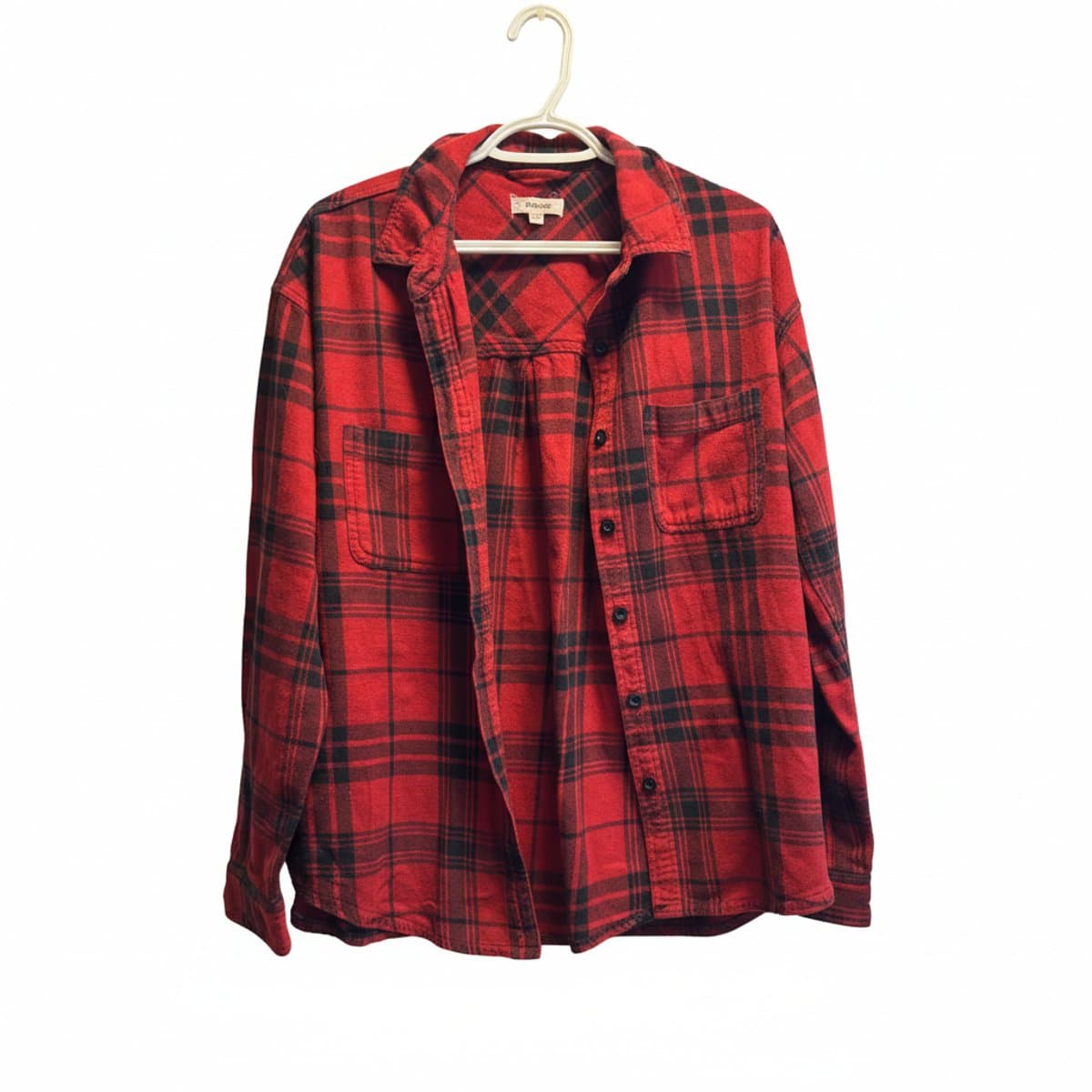 Garage 'Lumberjack Chic' Oversized Red Plaid Flannel