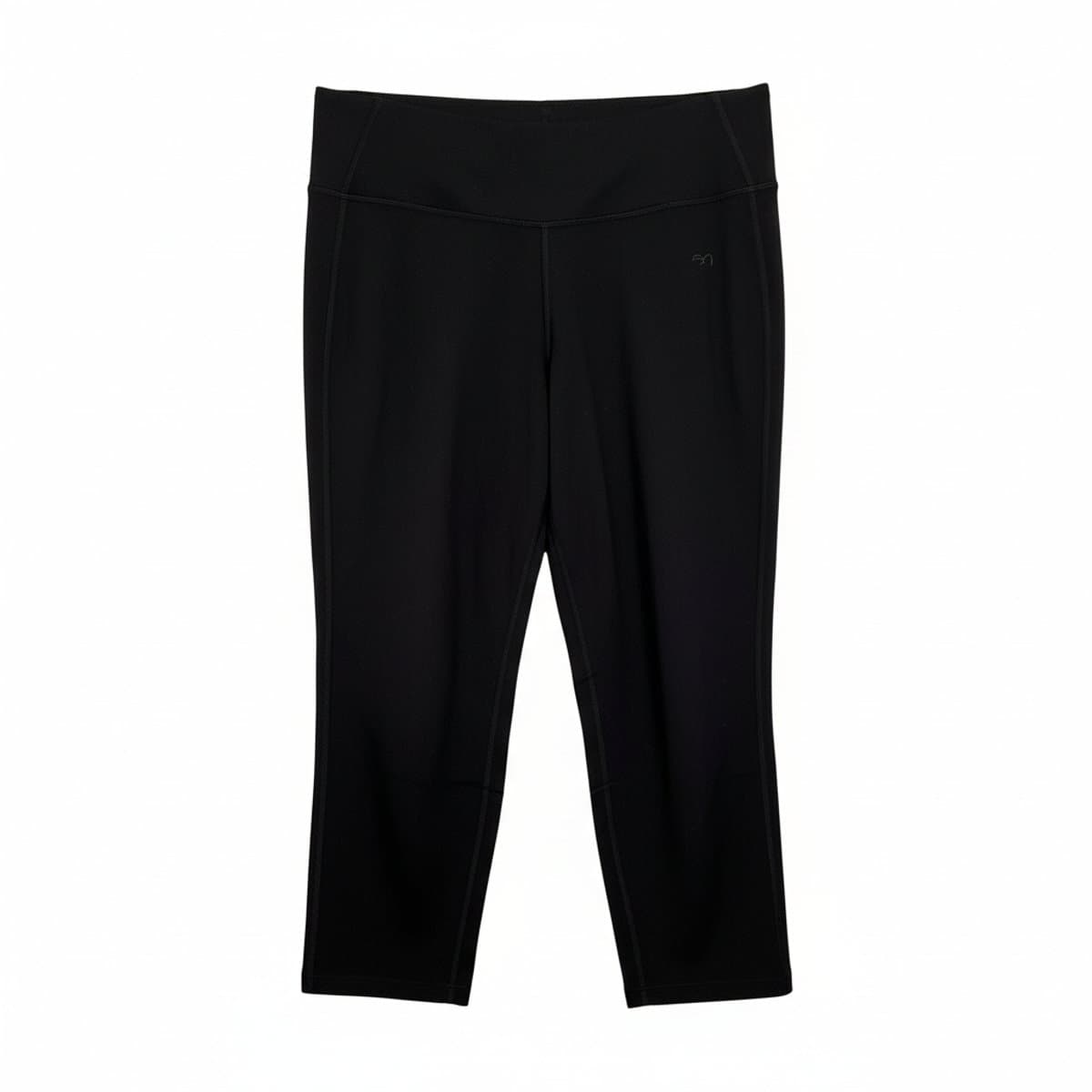 Sleek Midnight Black Performance Cropped Leggings