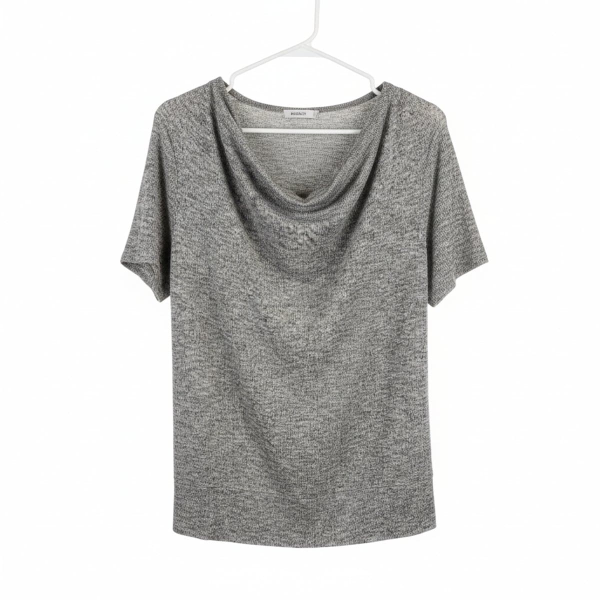 Ricki's Heathered Grey Cowl Neck Drape Top