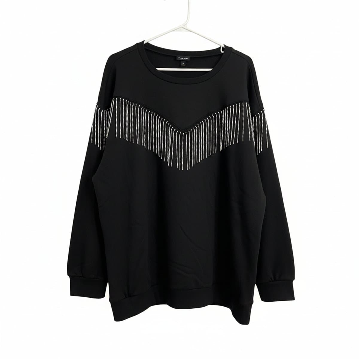 Torrid Glam Rhinestone Fringe Western-Inspired Sweatshirt