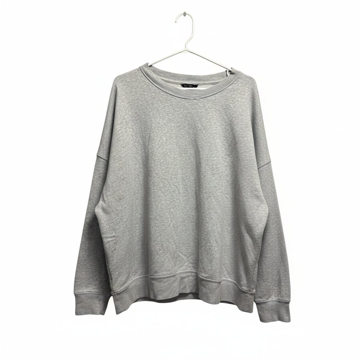 George Essential Heather Grey Relaxed Crewneck Sweatshirt