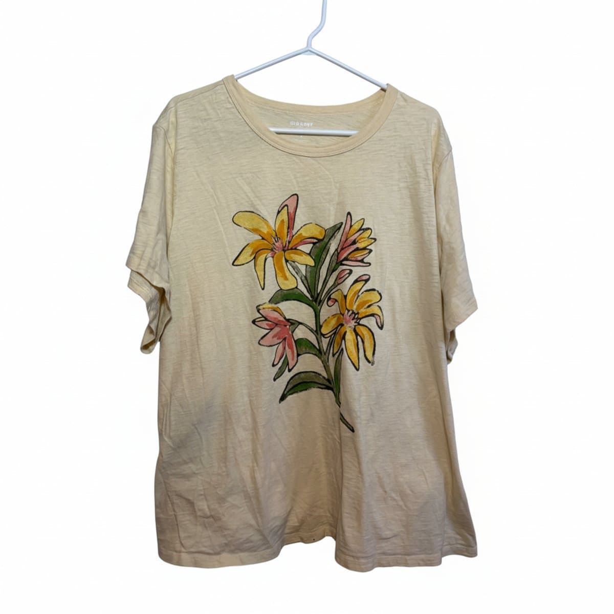 Old Navy Sun-Kissed Botanical Slub-Knit Tee