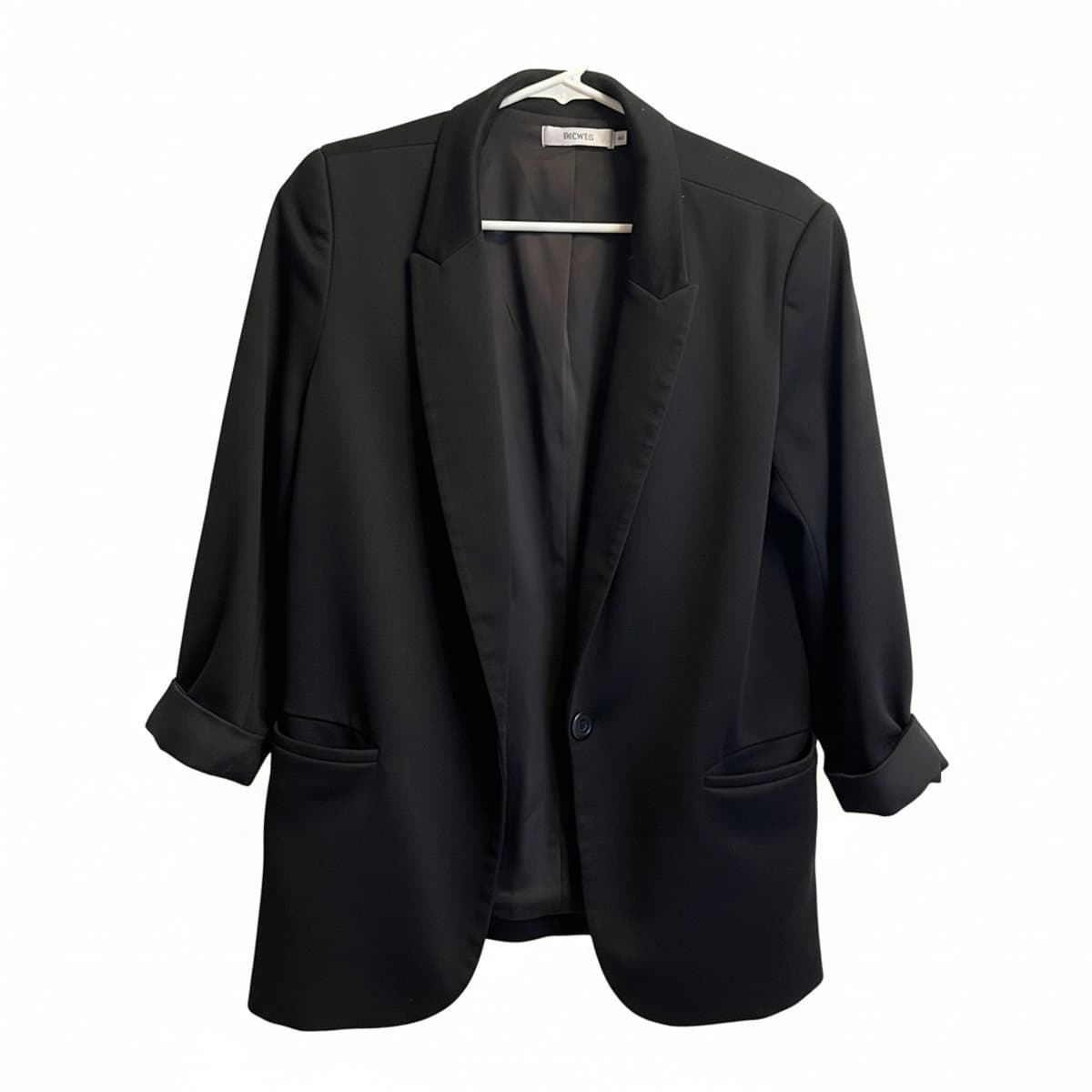 The Modern Essential: RICKI'S Tailored Jet Black Classic Blazer
