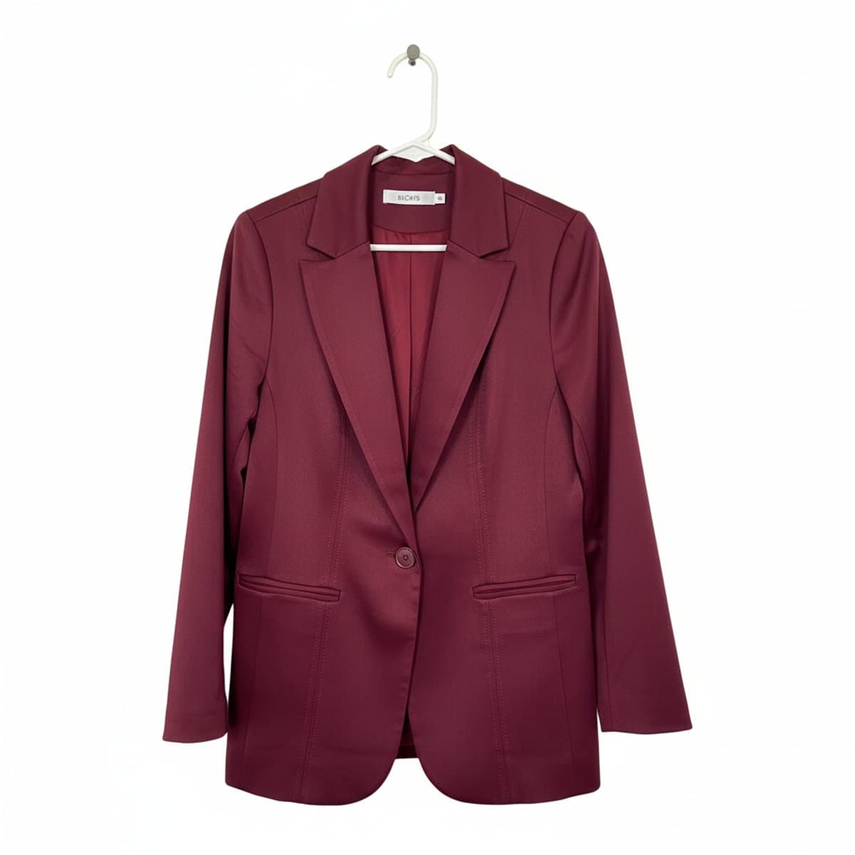 Sophisticated Ricki's Tailored Burgundy Blazer - Size 10