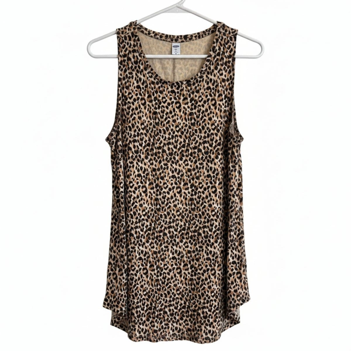 Wild Elegance: Old Navy Classic Leopard Print Luxe Knit Tank