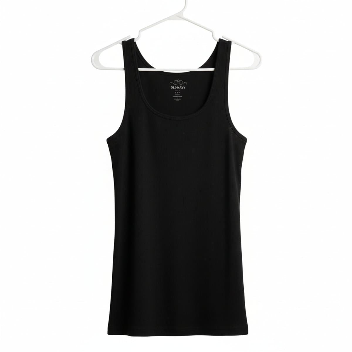 Essential Old Navy Ribbed Scoop Neck Tank in Classic Onyx