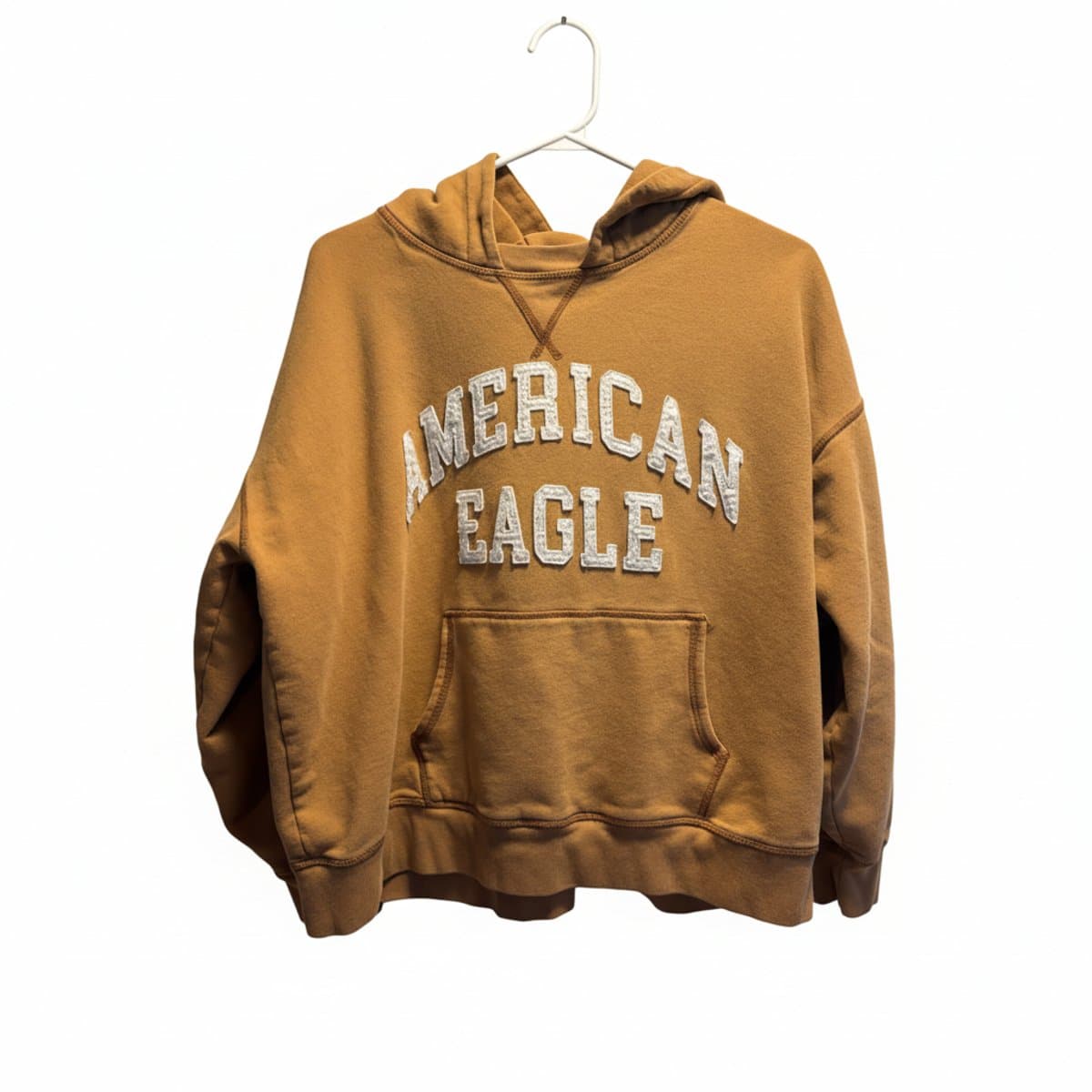 Vintage American Eagle Oversized Hoodie in Toasted Ochre