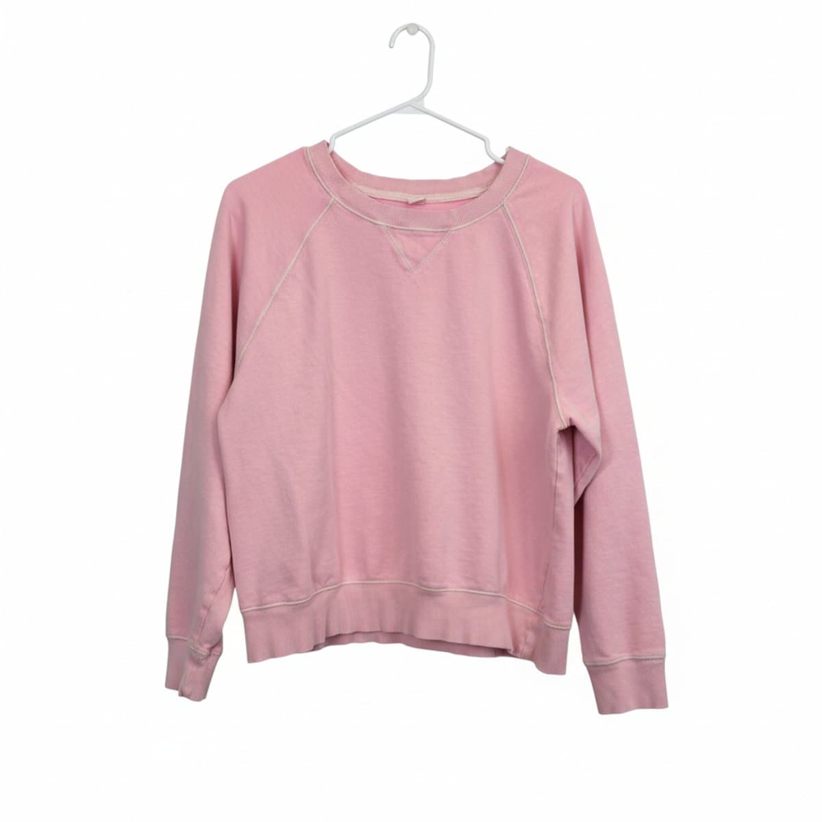 Vintage-Inspired Sun-Faded Rose Raglan Sweatshirt