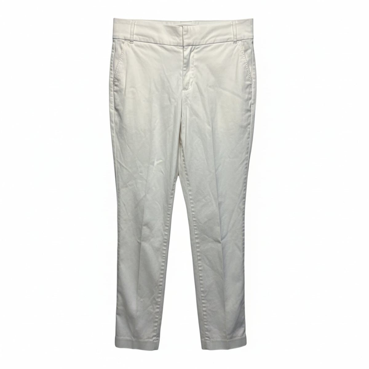 Effortless Ivory Slim-Straight Chinos - Minimalist Spring Essential