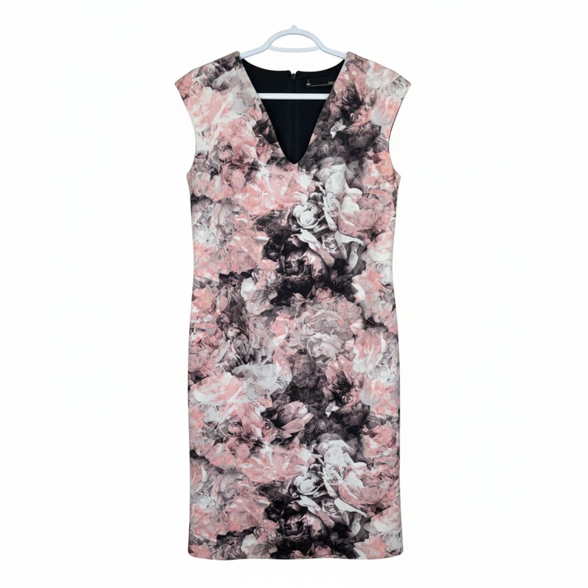 Chetta B Romantic Moody Floral V-Neck Sheath Dress