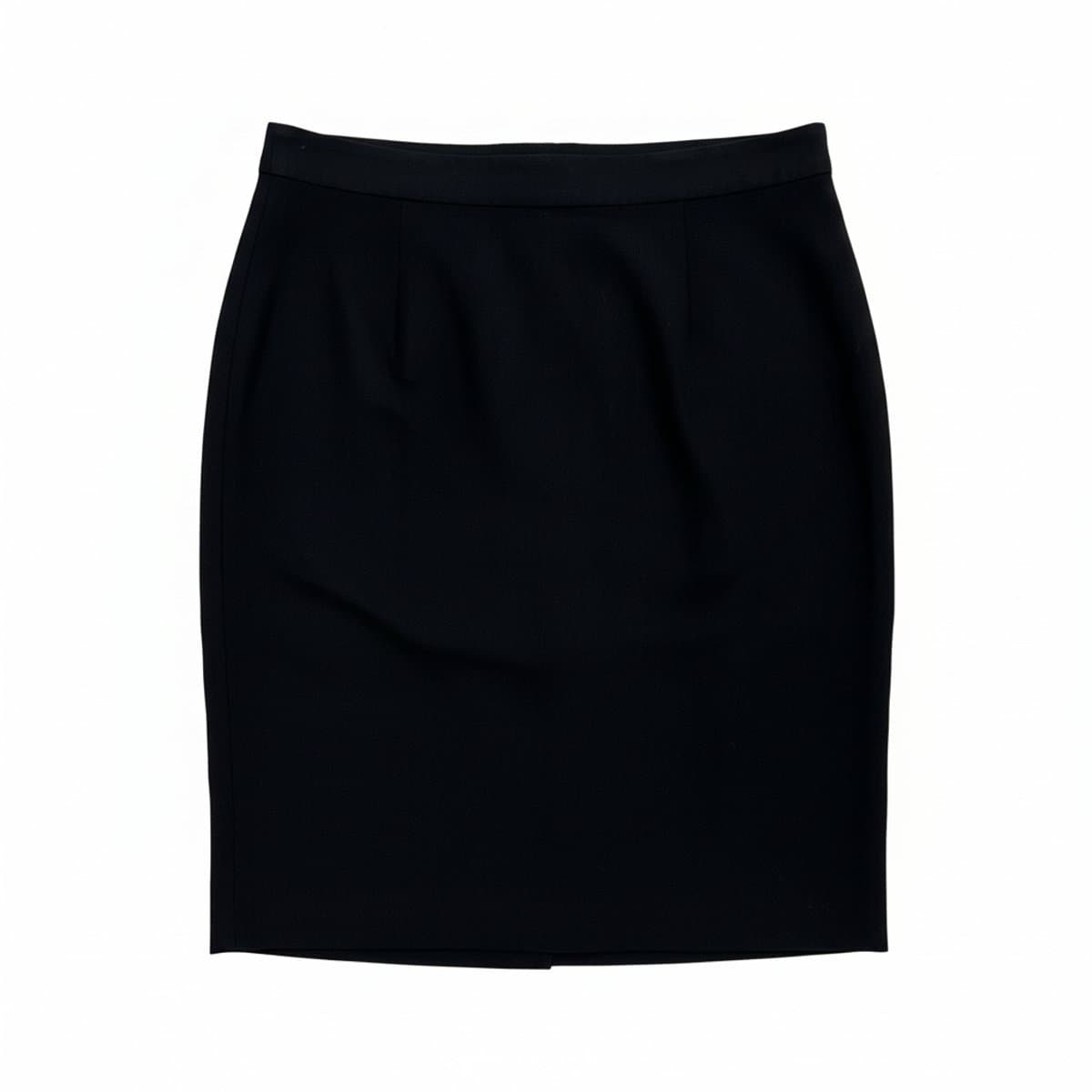 Timeless Noir: Sleek Minimalist Professional Pencil Skirt