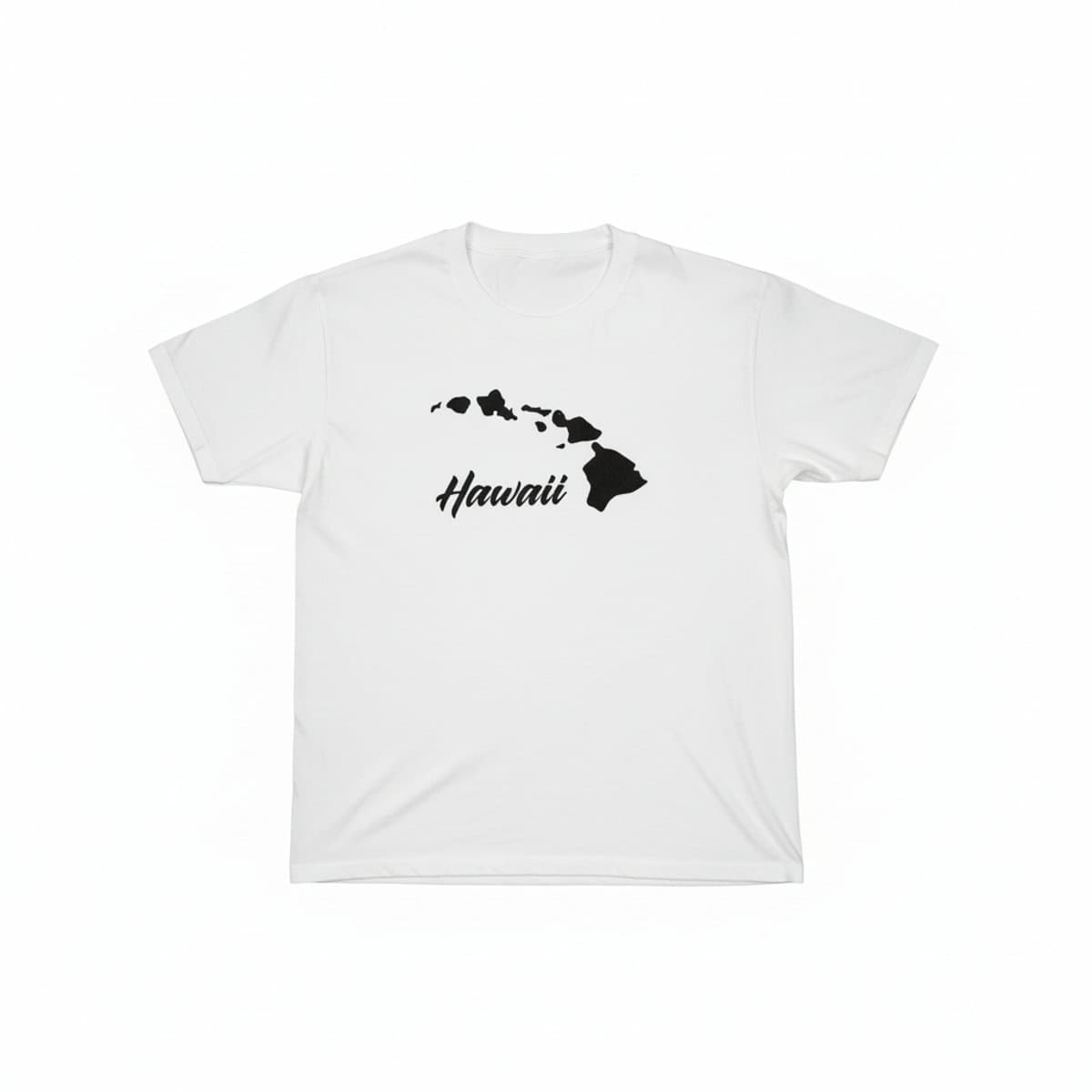 Hawaii Island Graphic - Off-White Distressed Coastal Aesthetic