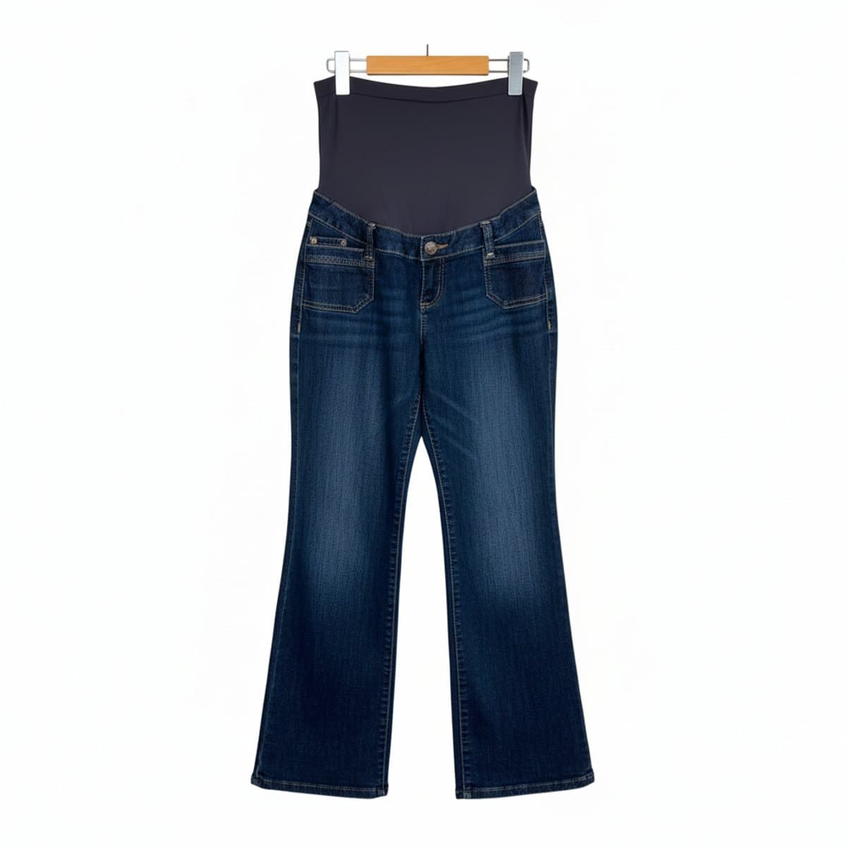 Essential Maternity Bootcut Denim Jeans - Dark Wash