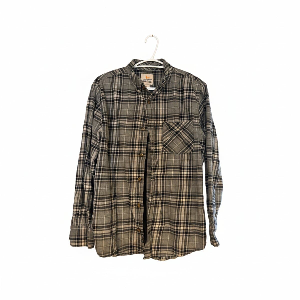 Field & Stream Heritage Plaid Flannel Shirt - Grey/Black