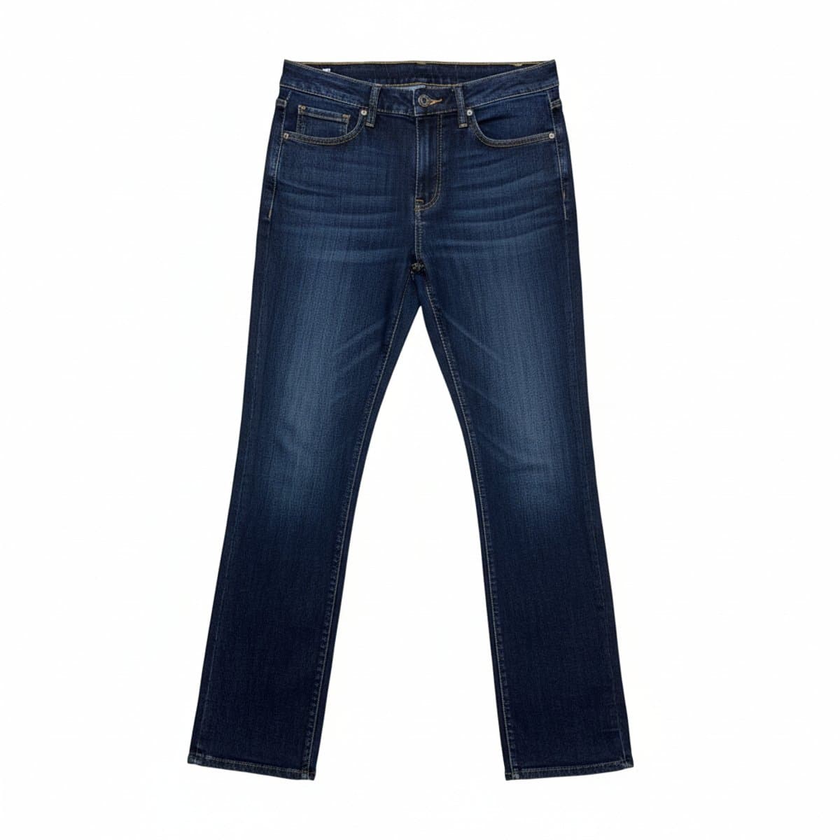 Women's Silver Jeans Co. mid-wash straight leg denim pants, medium indigo blue, classic cut, available at handpicked306 boutique in Carlyle SK.