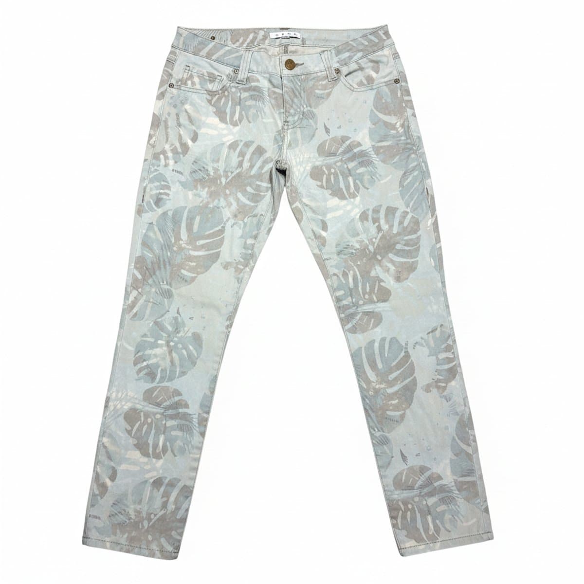 Gap Tropical Monstera Leaf Print Denim Jeans