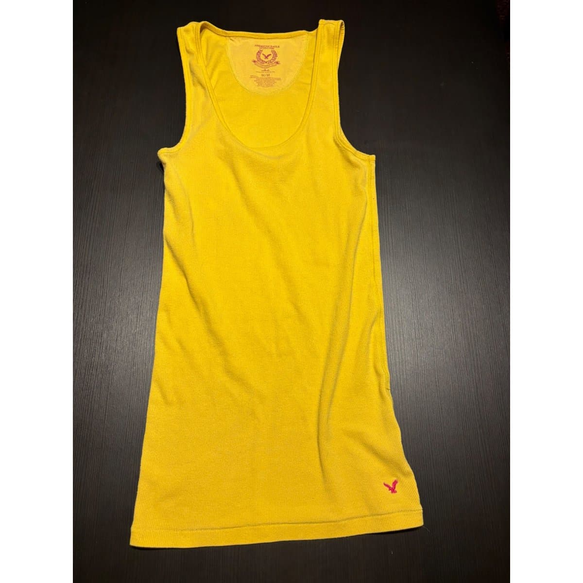 American Eagle Vintage Sunshine Yellow Ribbed Tank Top