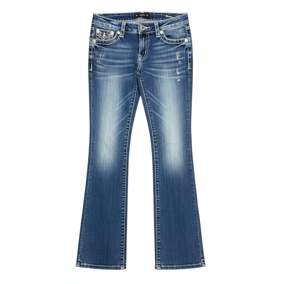Miss Me Signature Bootcut Jeans - Vintage Wash Denim