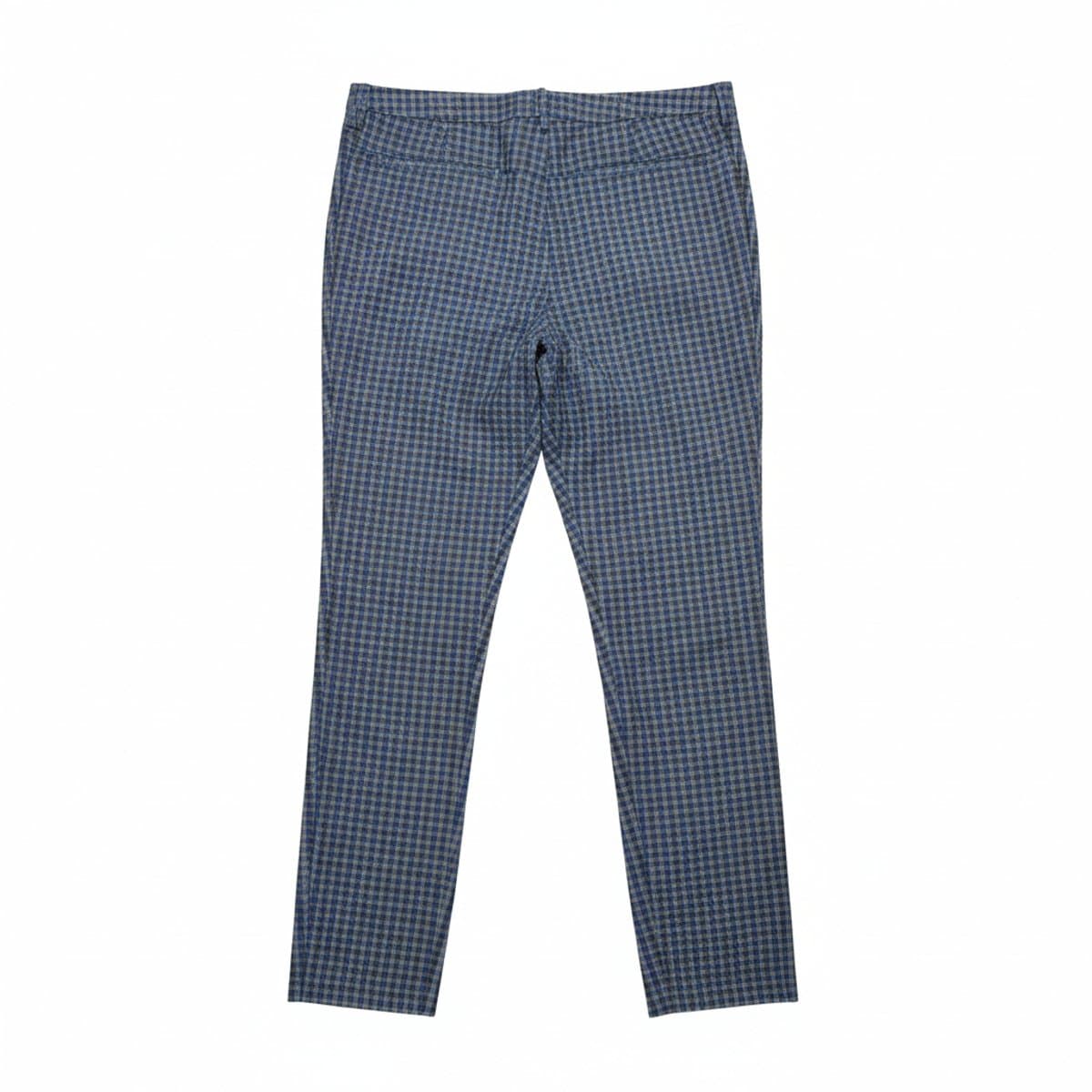 Classic Navy & Grey Gingham Check Trousers