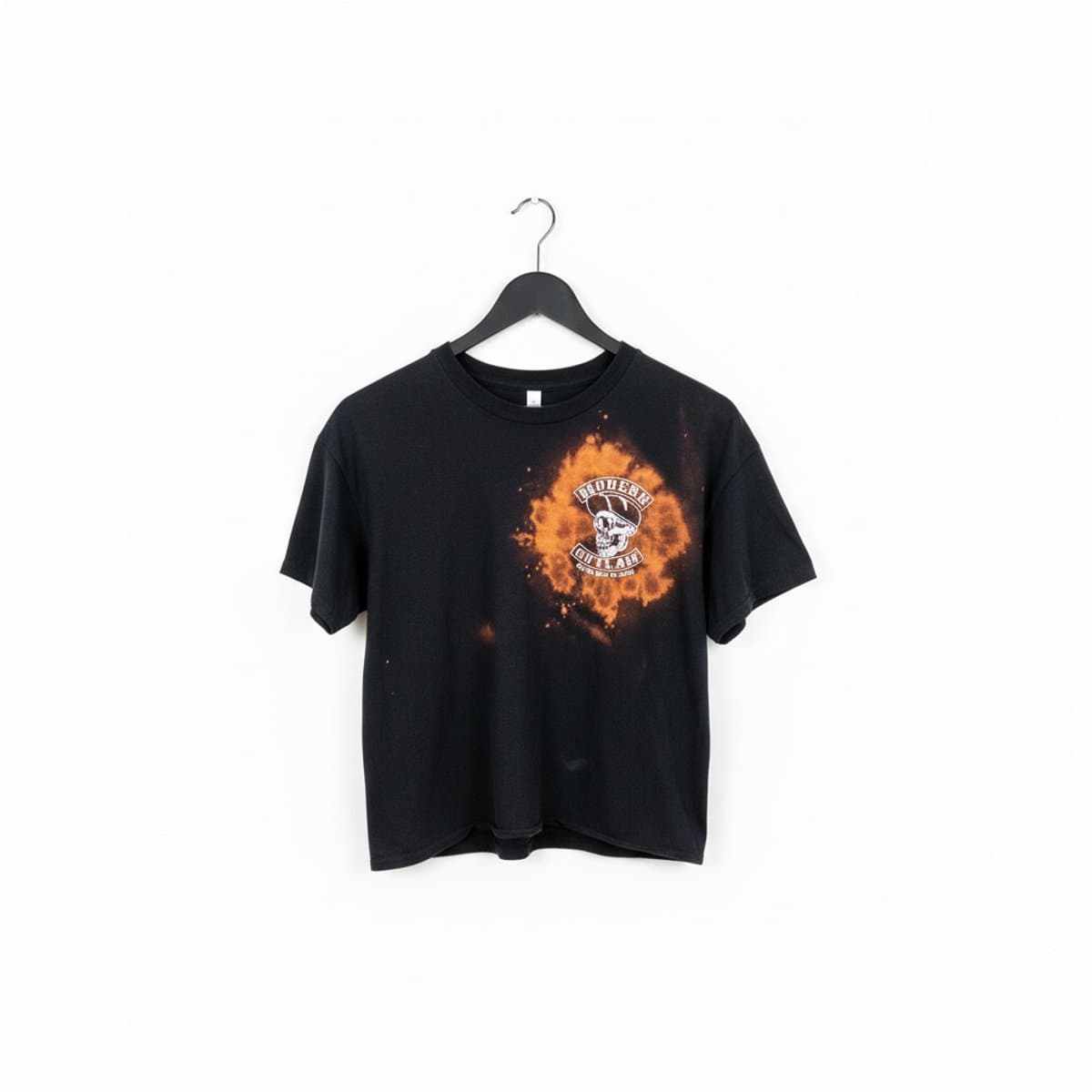 Modern Outlaw Vintage Graphic Fire Skull Tee