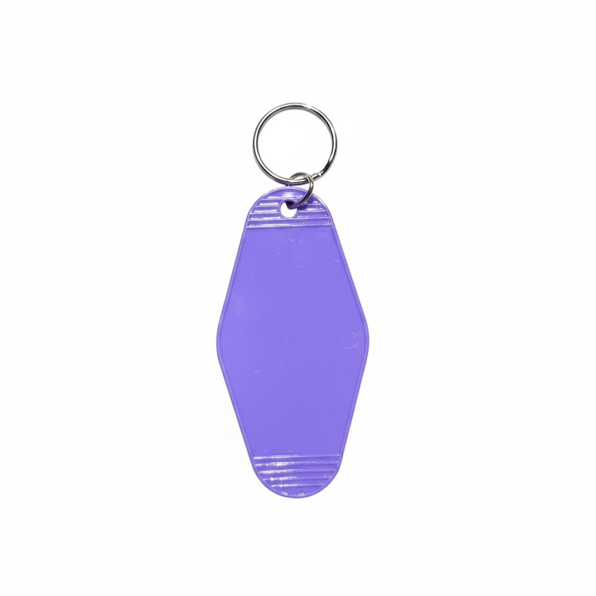 Retro Motel Style Keychain in Vibrant Violet