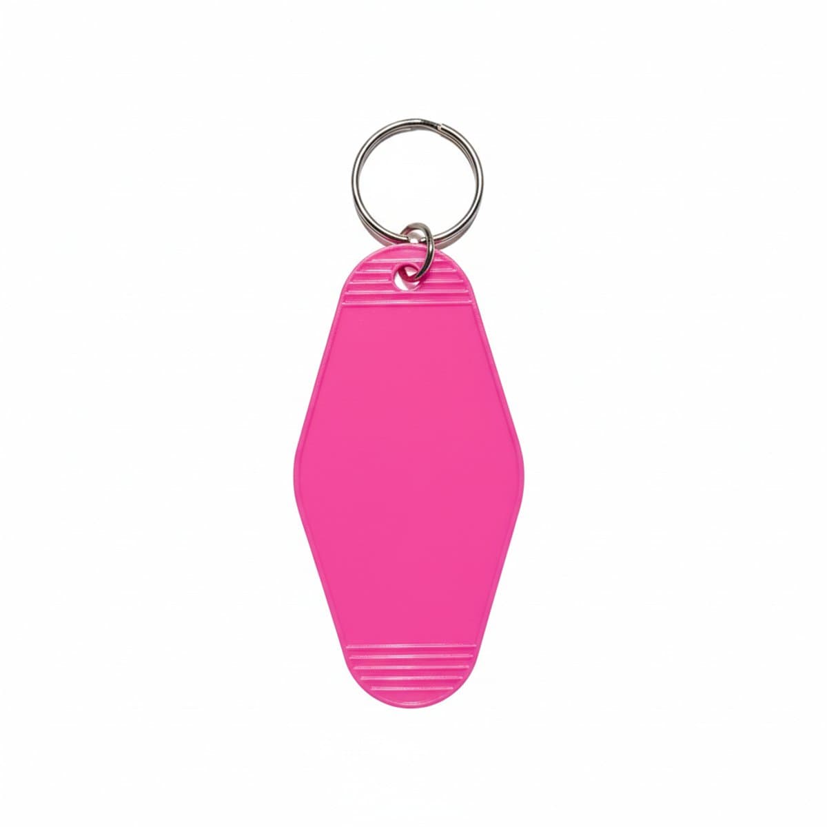 Retro Hot Pink Motel-Style Key Tag