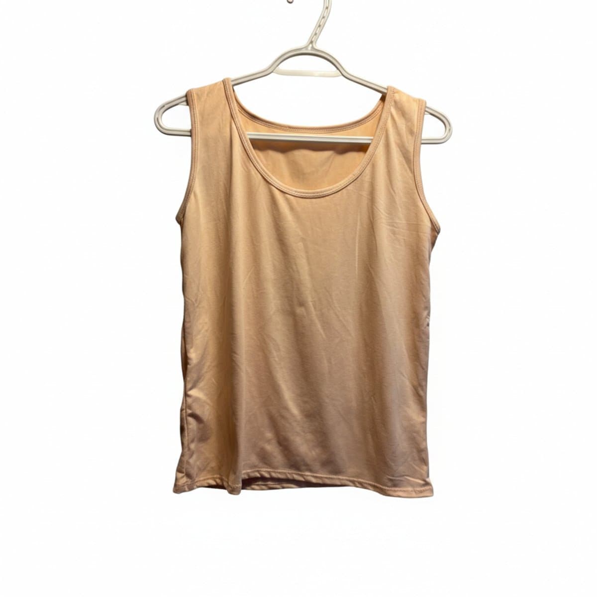 Essential Peach Scoop-Neck Jersey Tank