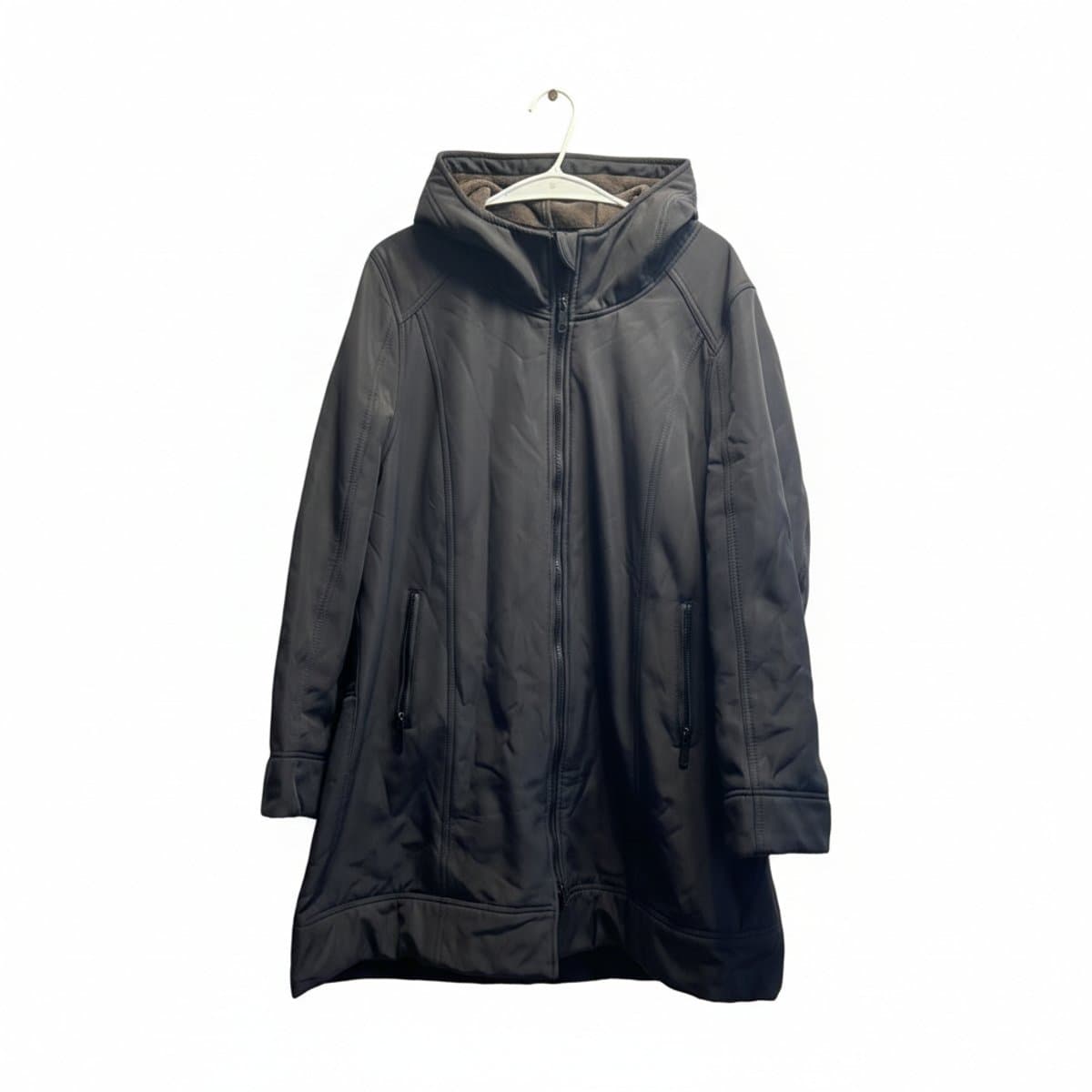 Midnight Onyx Tailored Softshell Hooded Parka