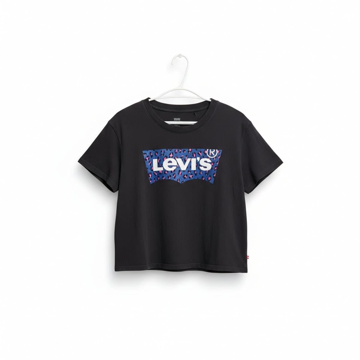 Levi’s® Electric Leopard Batwing Cropped Tee
