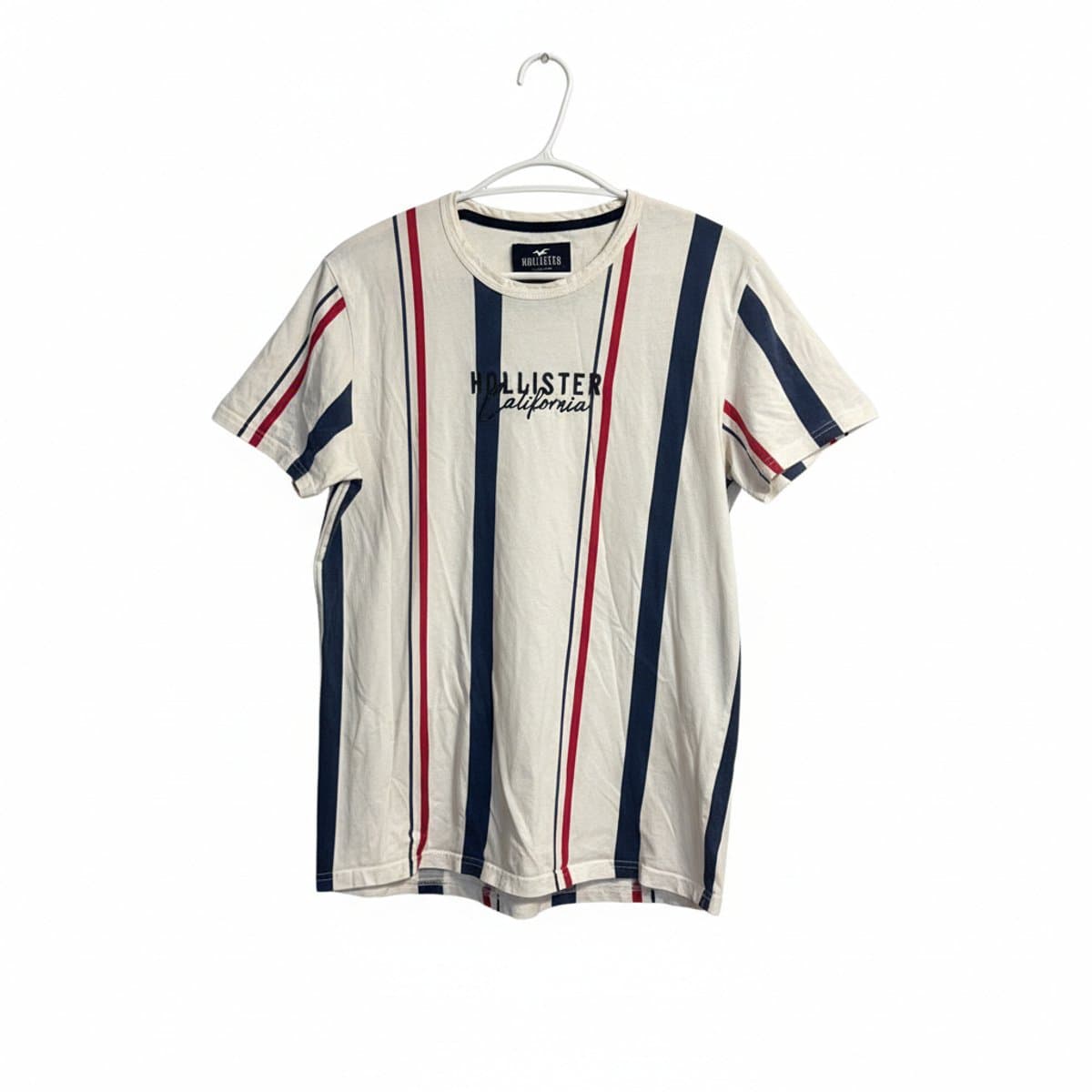 Hollister Heritage Nautical Vertical Stripe Signature Tee