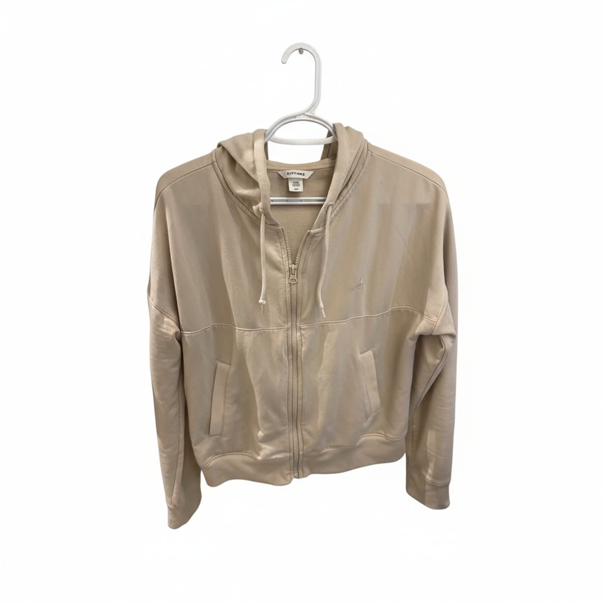 Cozy Ripzone Cream Zip-Up Hoodie