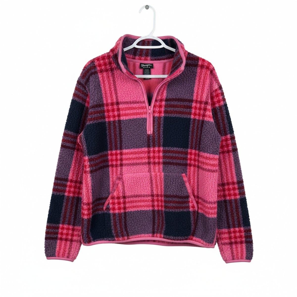 Pink Power Plaid Wrangler Retro Fleece