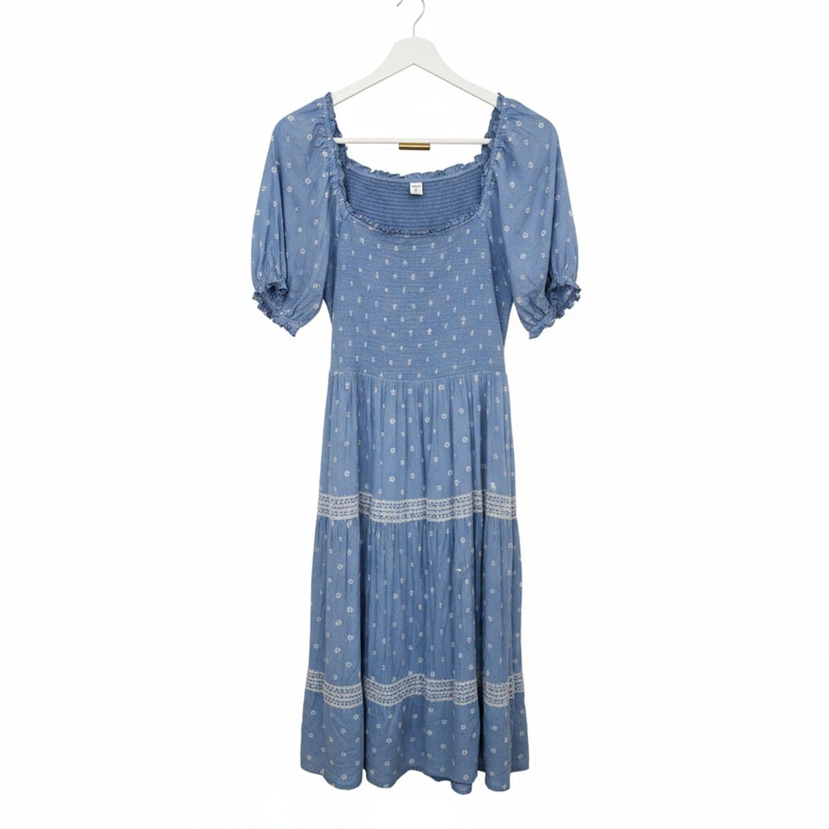 Chambray Dream Smocked Midi Dress