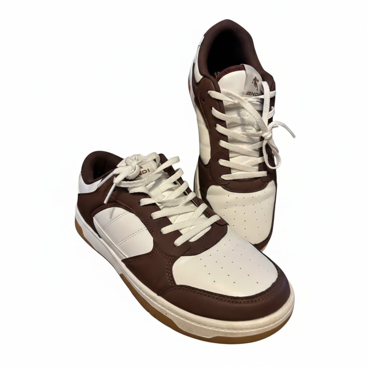 Retro Vibe AND1 Brown & White Low-Tops