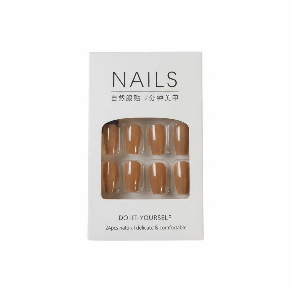 Instant Glam: 24pc Nude Press-On Nail Kit