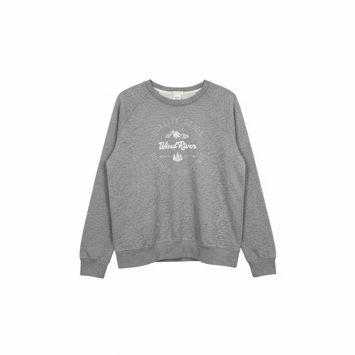 Wind River Heritage Graphic Crewneck in Heather Grey