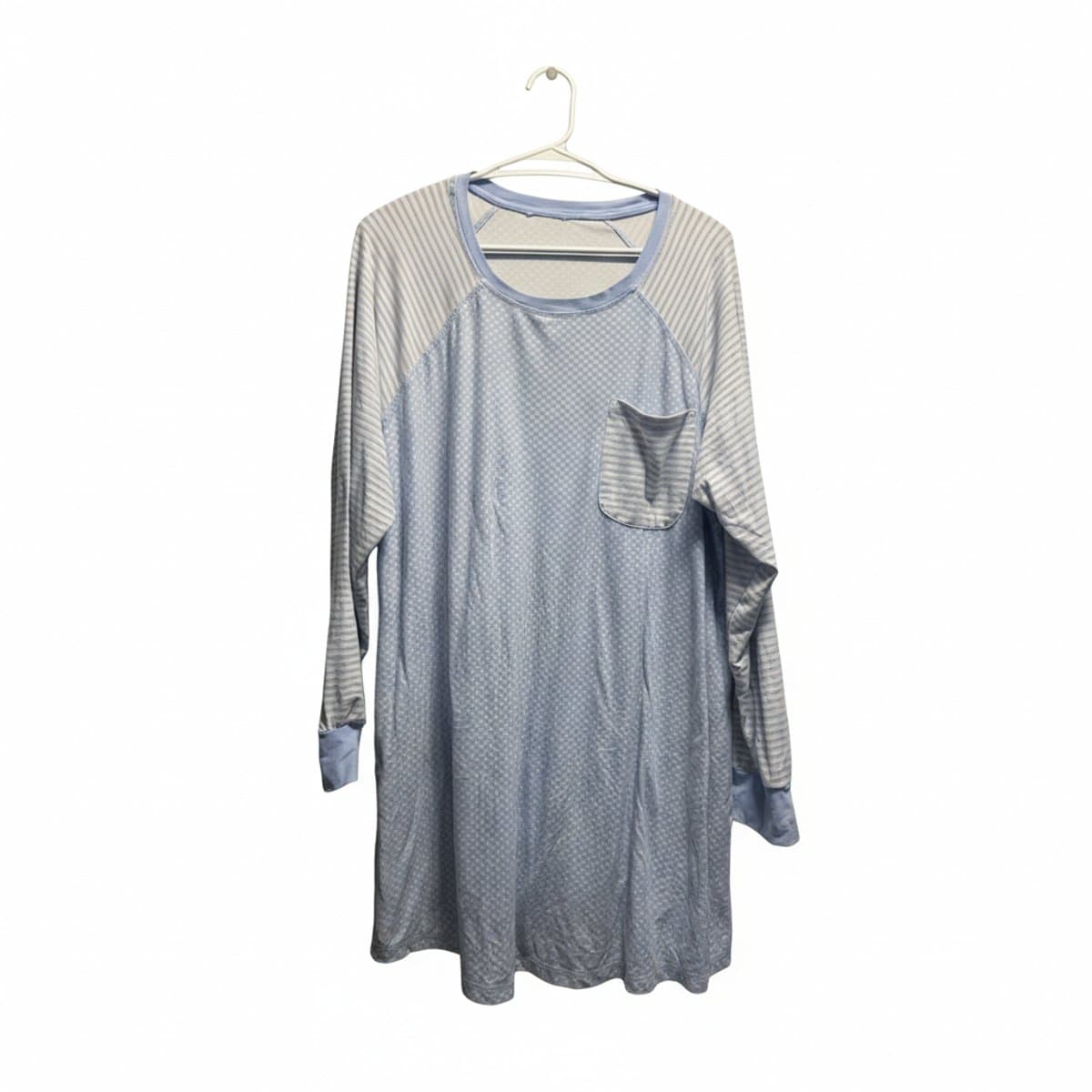 Serene Coastal Mix-Print Loungewear Tunic