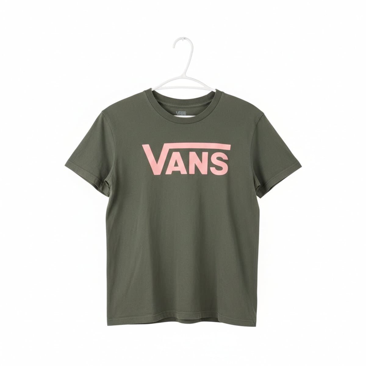 VANS Iconic Logo Tee in Sage & Blush