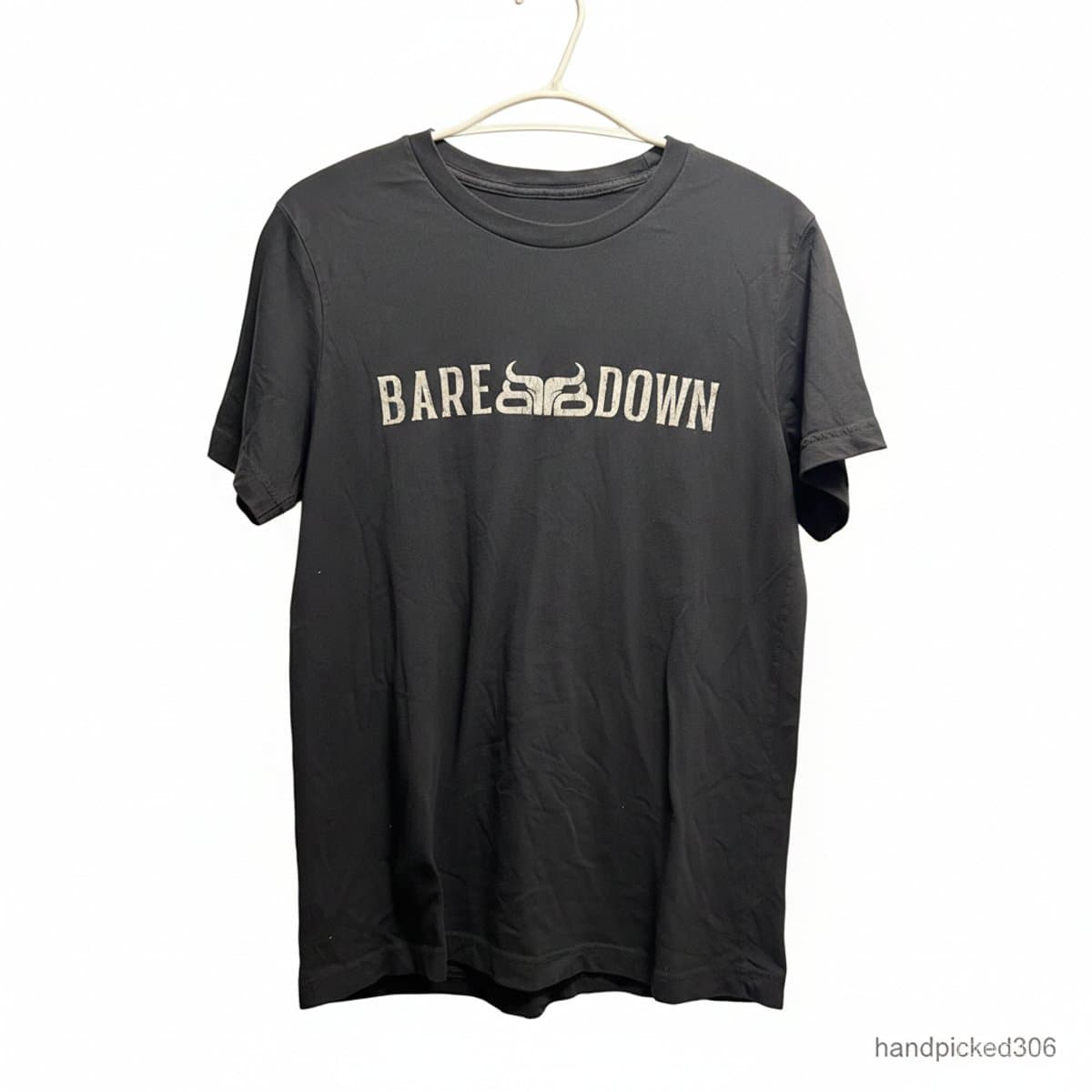Bare Down Heritage Graphic Tee in Obsidian Black
