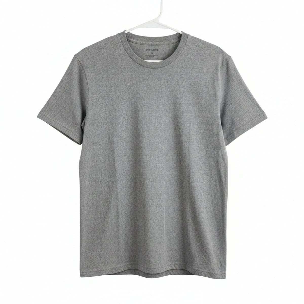 True Classic Essentials: The Ultimate Heather Grey Crew Neck Tee