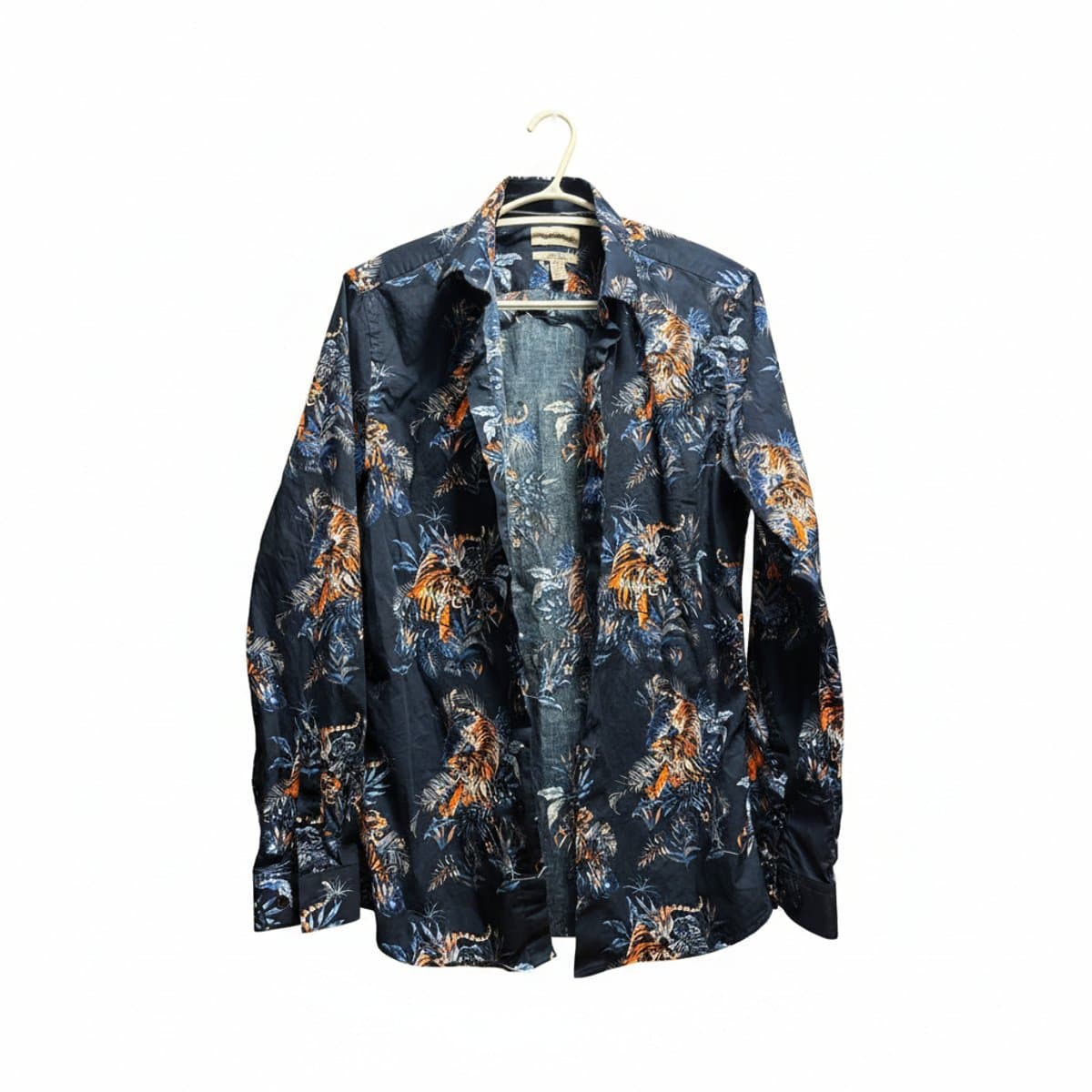 Le Château 'Wild Ambition' Tiger Print Slim Fit Button-Down