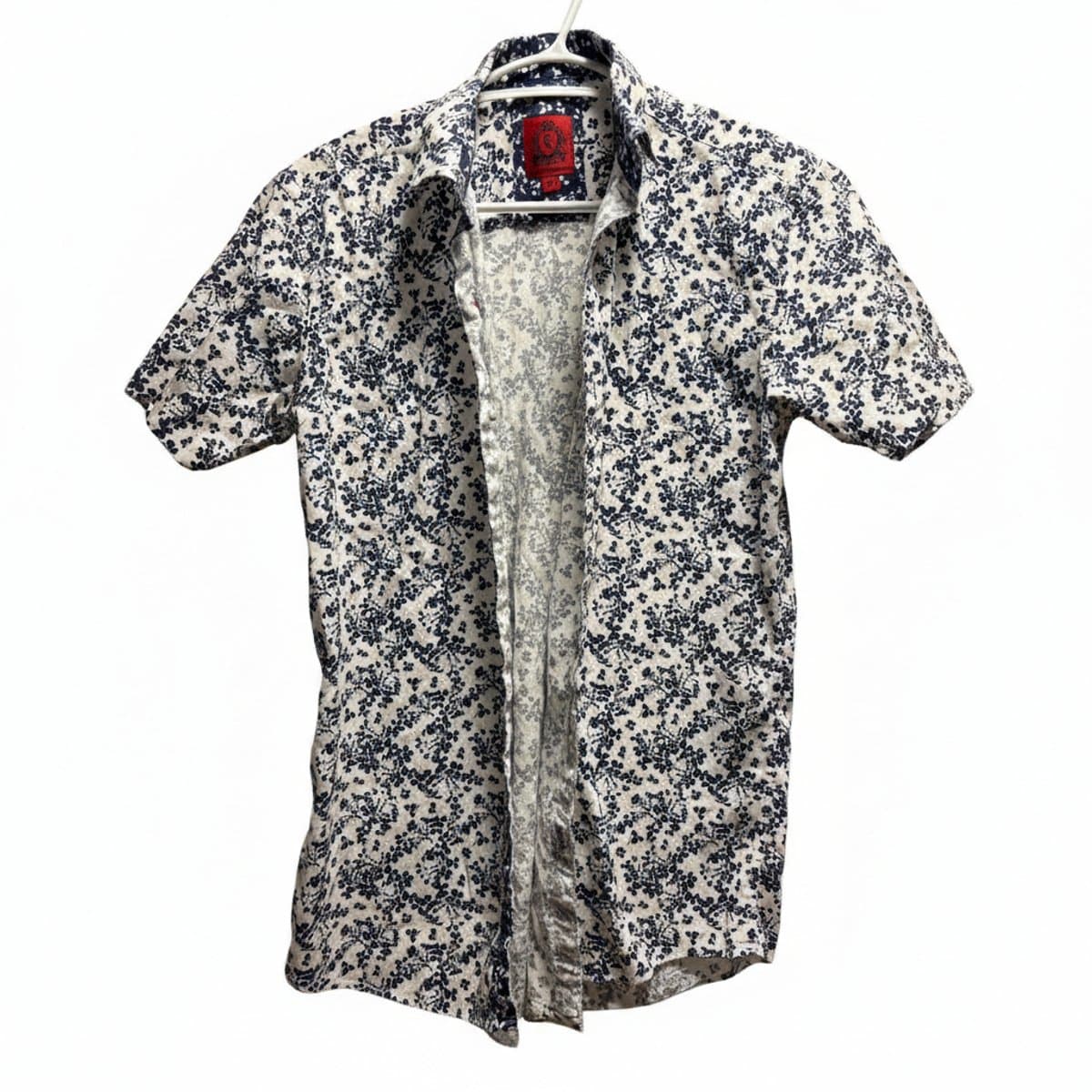 Steel Designer Midnight Botanicals Short-Sleeve Button-Up