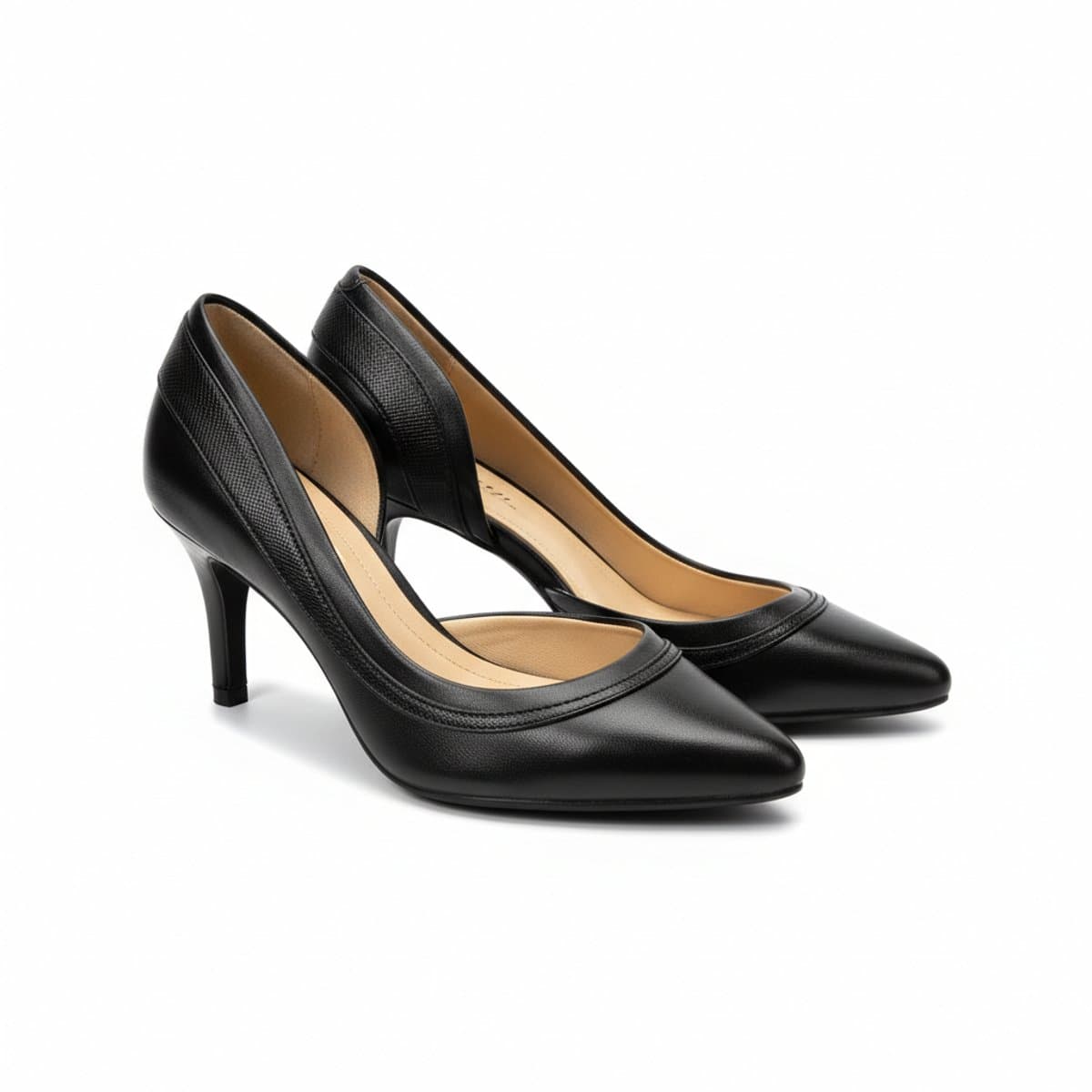 Aldo Signature Textured Heel Pointed-Toe Pumps