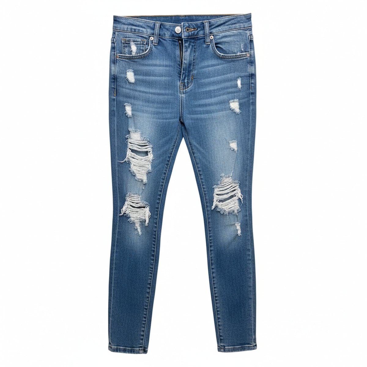 Artisan Distressed Light Wash Skinny Denim