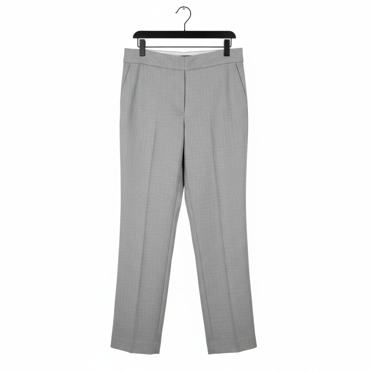 Minimalist Slate Grey Tailored Trousers