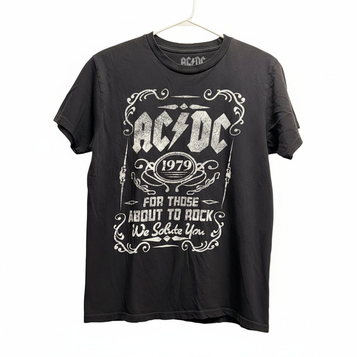 AC/DC 'For Those About To Rock' Distressed Graphic Tee