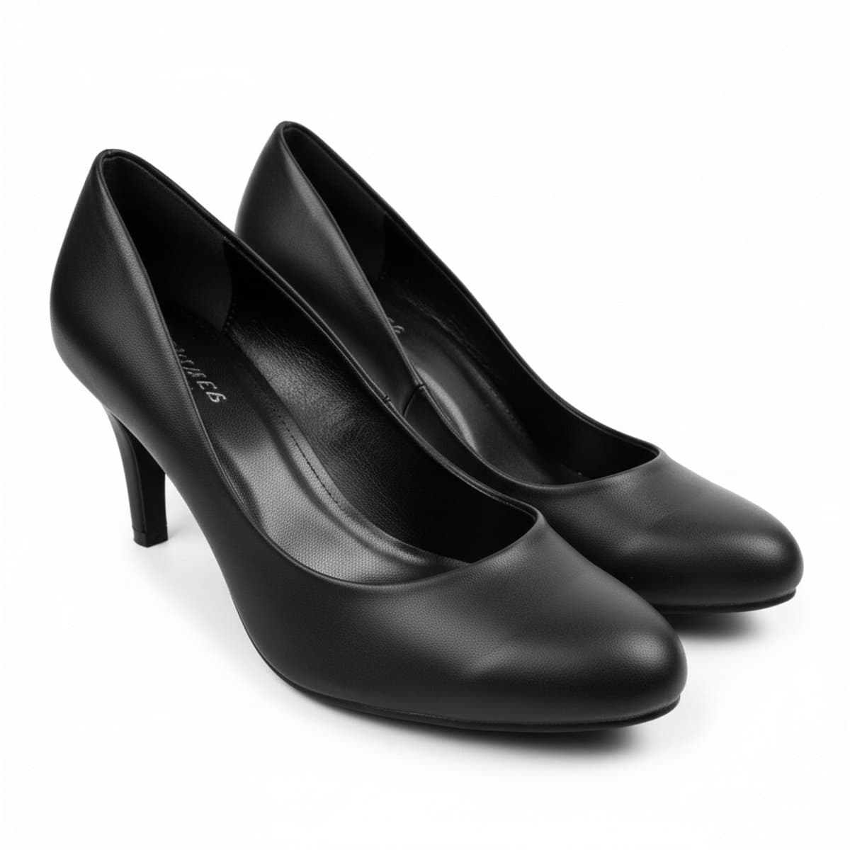 Essential Matte Black Classic Kitten Heel Pumps